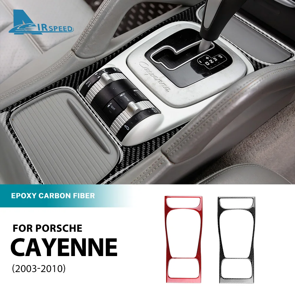 

Наклейка из натурального мягкого углеродного волокна для Porsche Cayenne 2003 2004 2005 2006 2007 2008 2009 2010, панель переключения передач, аксессуары для интерьера