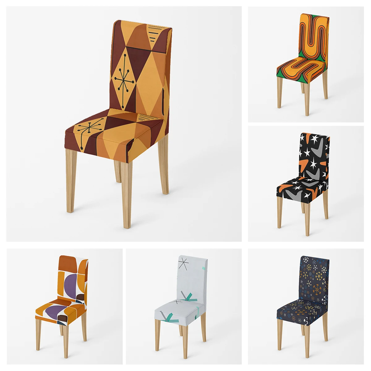 Monet-Inspired WX8008 | Dining Chair Cover