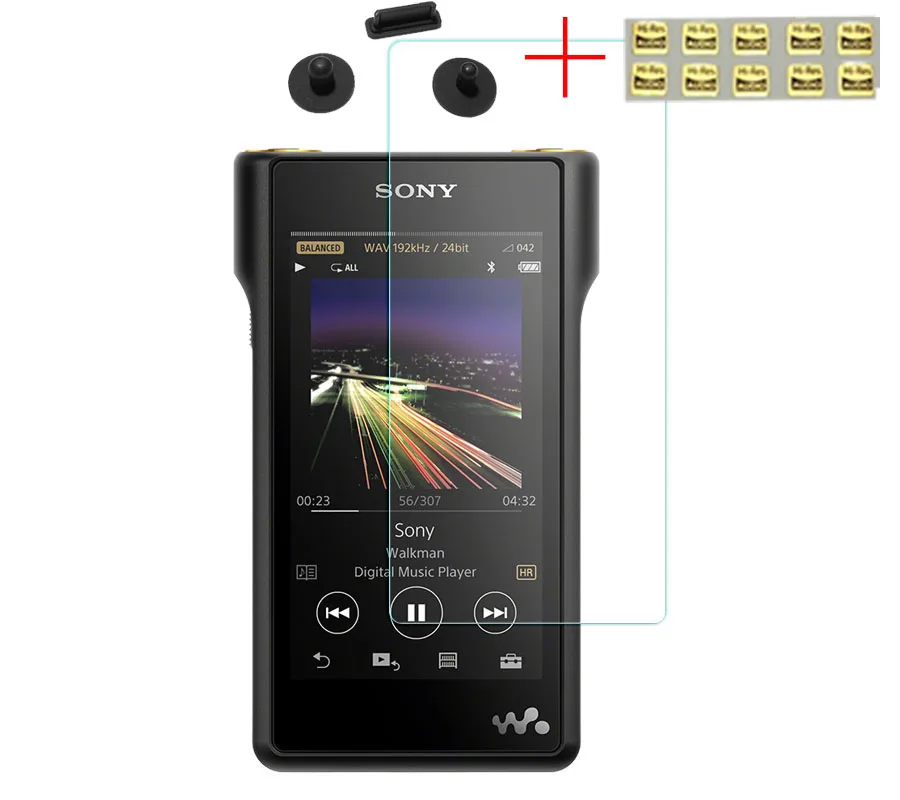 Pellicola Proteggi Schermo In Vetro Temperato Per Sony Walkman Nw-Wm1A Wm1A Wm1Z Con Tappo Antipolvere