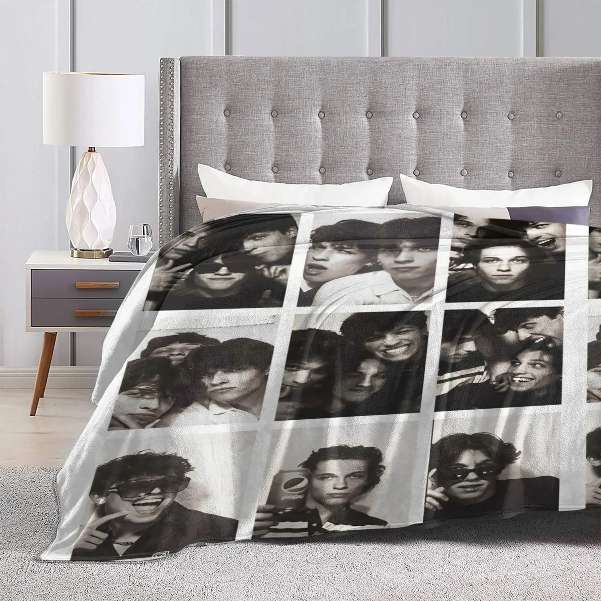 Sturniolo Triplets Photo Collage Blanket Music Warm Soft Comfortable Plush Bedding Throws For Picnic Flannel Bedspread Bed Cover 4