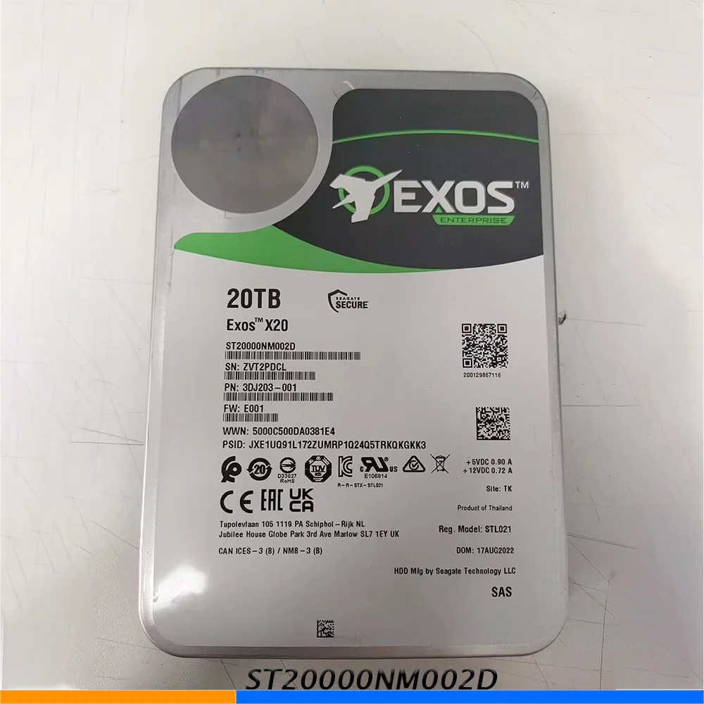 

ST20000NM002D Storage Hard Disk 20T 7.2K SAS 3.5" 256MB Storage Disk