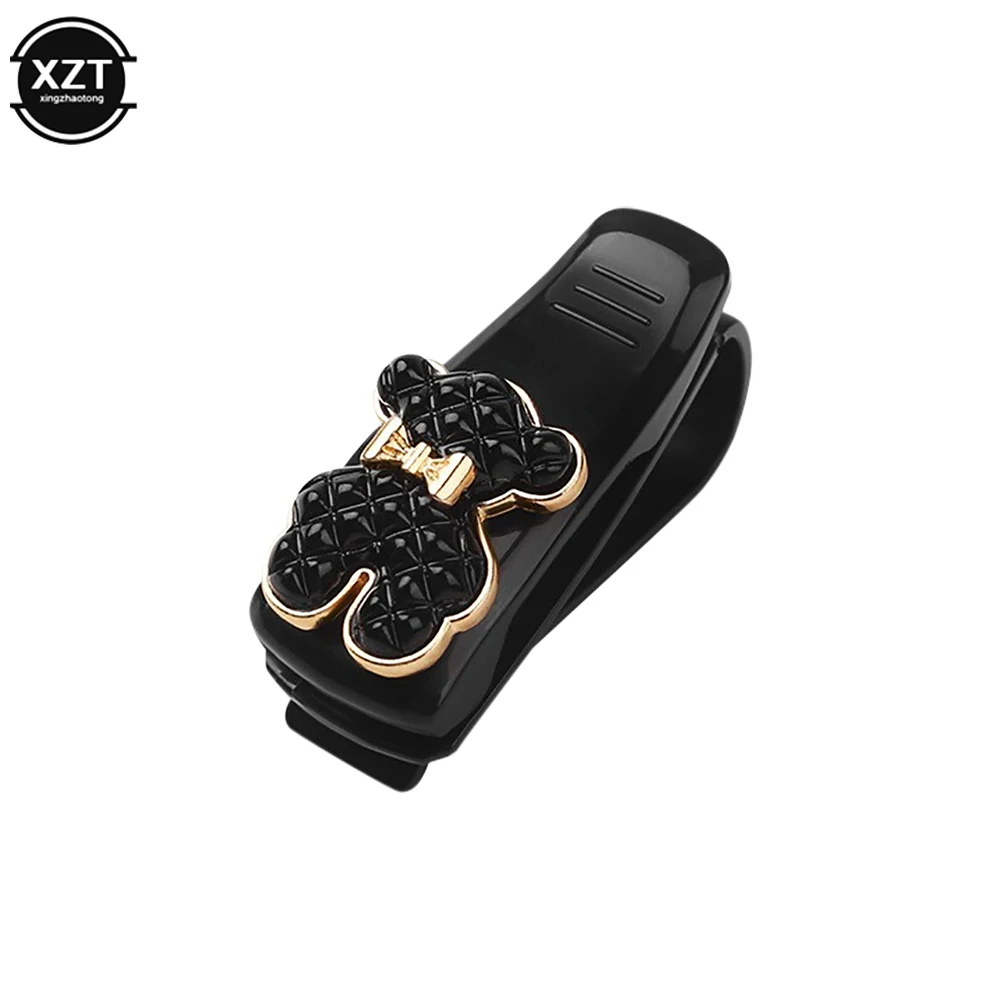 Auto glasses holder sun visor clip for sunglasses eyeglasses ticket card universal multi-function car interior parts