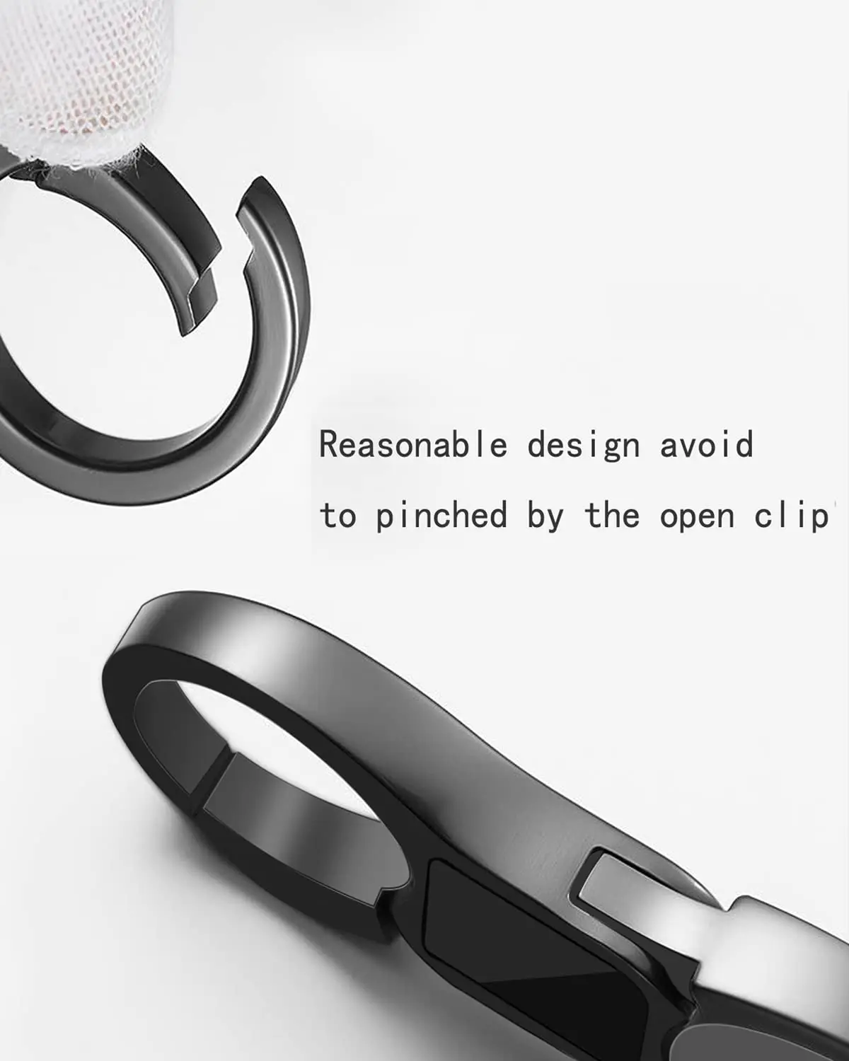 Key Chain Quick Release Spring with 4 Key Rings Heavy Duty Car Keychain Organizer for Men and Women snap hook keychain rings metal keyring key fob keychain spring ring clasp metal keyring clasp