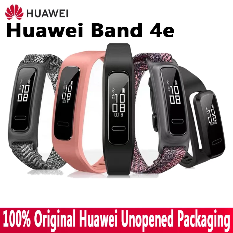 100%Original Product Huawei Band 4e Wristband Smart Bracelet Sport Band 50m Waterproof Fitness Tracker Message Call Notification