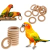 Pet Bird Parrot Intelligence Toys Natural Wooden Ring Parrot Training Toy Chew Bite Toys for Budgies Parakeet Bird Supplies 3