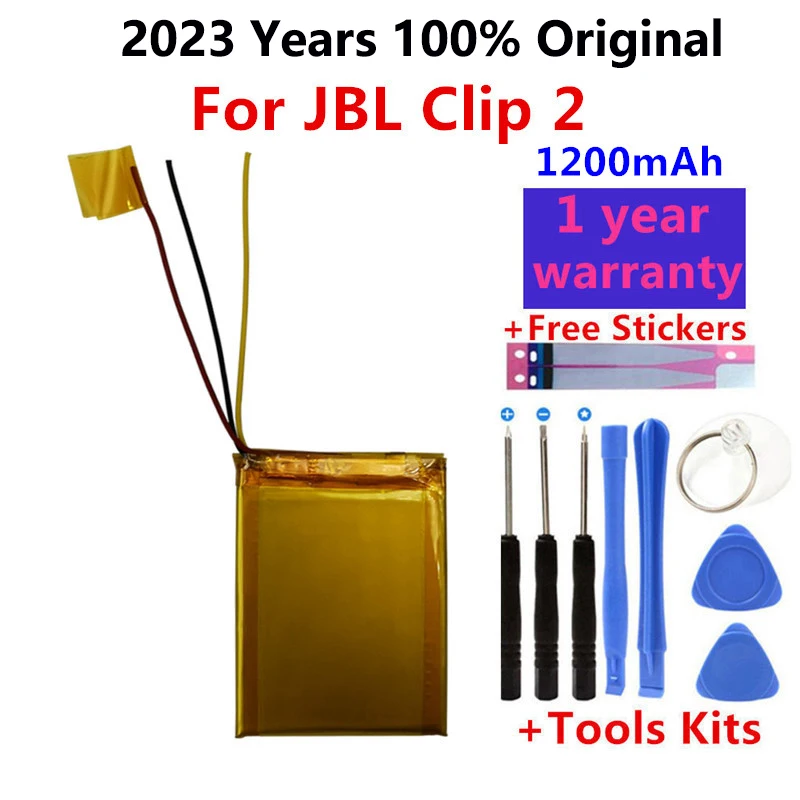 

1200mAh Battery GSP383555 for JBL Clip 2, Clip 2 AN, CLIP2BLKAM, CS056US, P04405201 speaker Batteries Bateria+with tools