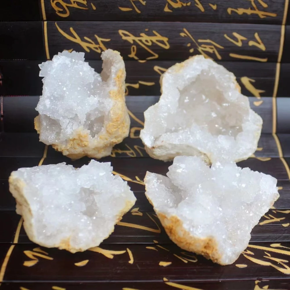 

Irregular Agate Geode Agate Crystals Hollow Stone Healing Specimen White Crystal Cutting Stone Crafts