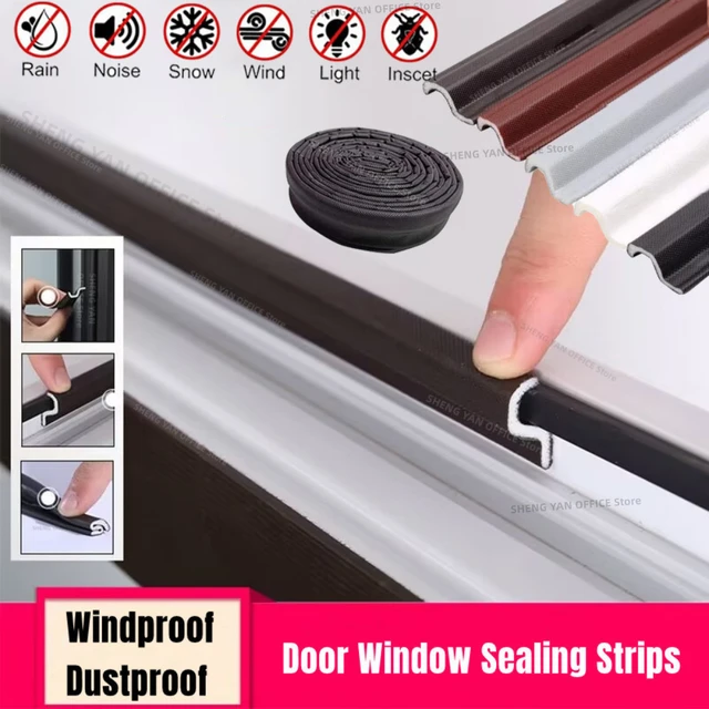 40M Window Sealing Strip Acustic Foam Windproof Soundproof Foam Tape  Weather Stripping Door Seal Window Accessories