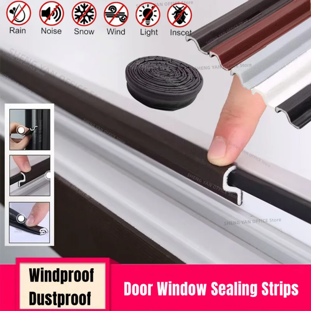 40M Door Window Sealing Strips S Type Casement Window Noise Reduce