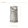 TOAKS Titanium Combo Set POT-1100-BH & STV-11 Camping Equipment 1100ml Pot with Bail Handle and Wood Stove Portable Burner 2