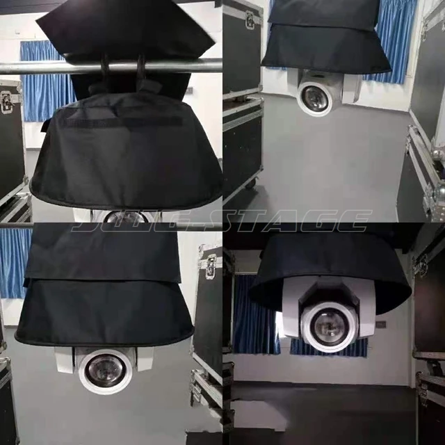 Copertura Antipioggia Per Teste Mobili - 4 Pezzi Trasparenti - Impermeabile, Pieghevole - Per Luci Da Palco 7R - Foto 4