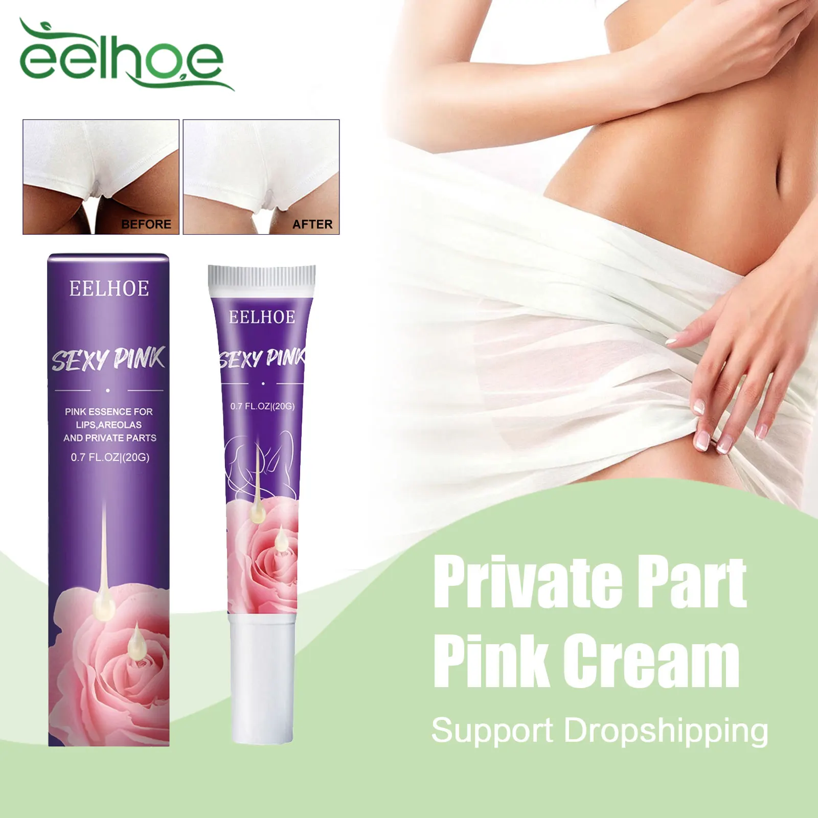 

Private Part Pink Cream Remove Armpit Butt Melanin Intimate Area Brightening Body Dullness Bleach Private Part Whitening Cream