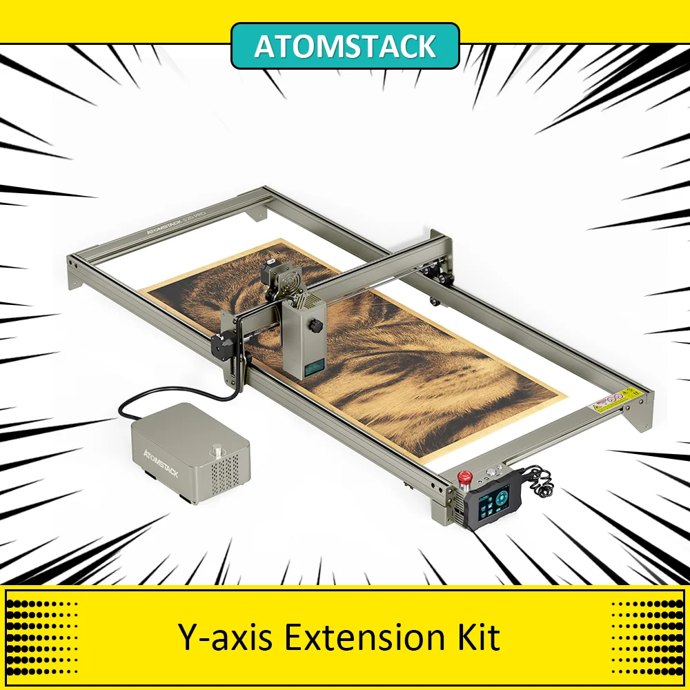 Kit Di Estensione Dell'Asse Y Atomstack Per S30 Pro/X30 Pro/A30 Pro/X20 Pro/S20 Pro/ A20 Pro, Espandibile A 400X850Mm