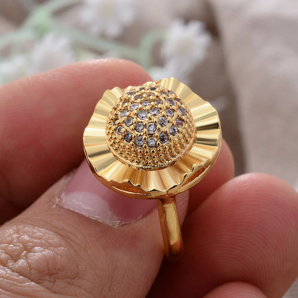 Dur Al Najaf Hand Made Simple Design Women Ring (Gold Plated) | Boutique  Ottoman Jewelry Store