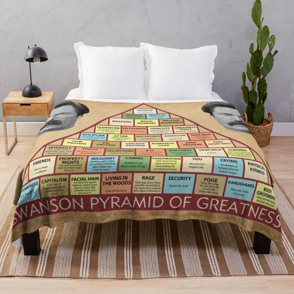

Swanson Pyramid of Greatness Throw Blanket For Baby Custom Stuffeds Blankets