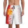 Men's Yezidi Flag Beach Pants Board Shorts Surfing Boys Soccer Cycling Swimwear Running Polyester 1