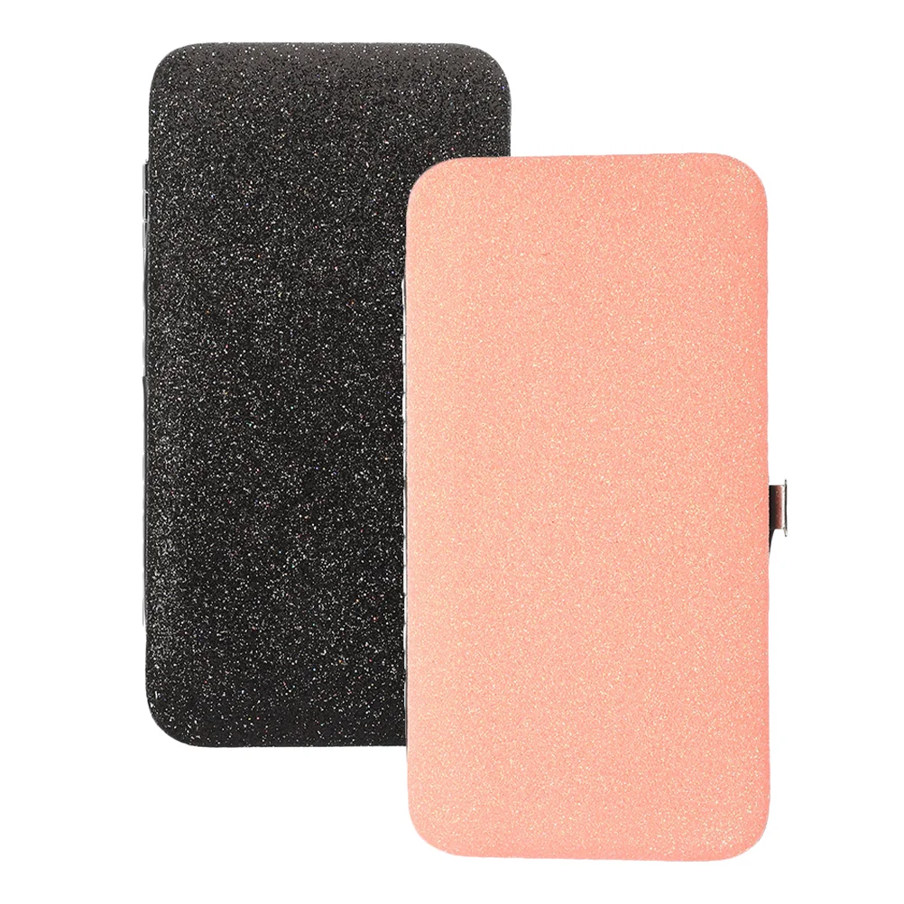 

2 Pcs Tweezers Storage Bag Eyelash Holder Case Extensions Empty Travel Auxiliary Tool for