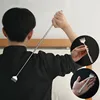 Practical Telescopic Pocket Scratching Massage Kit Stainless Steel Scratcher Handy Pen Clip Back Scratcher Relax Back Massager 2