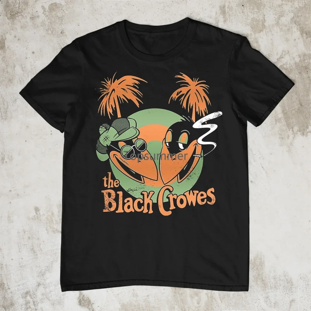 

New Blacks Crowes Band Music Tour Cotton Black All Size Unisex Shirt Aa1442