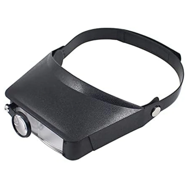 

Slimline Headband Magnifier With 4 Lenses, Assisted Repair Of Head-Mounted Reading Magnifying Glass 1.5X/3X/9.5X/11X Easy To Use