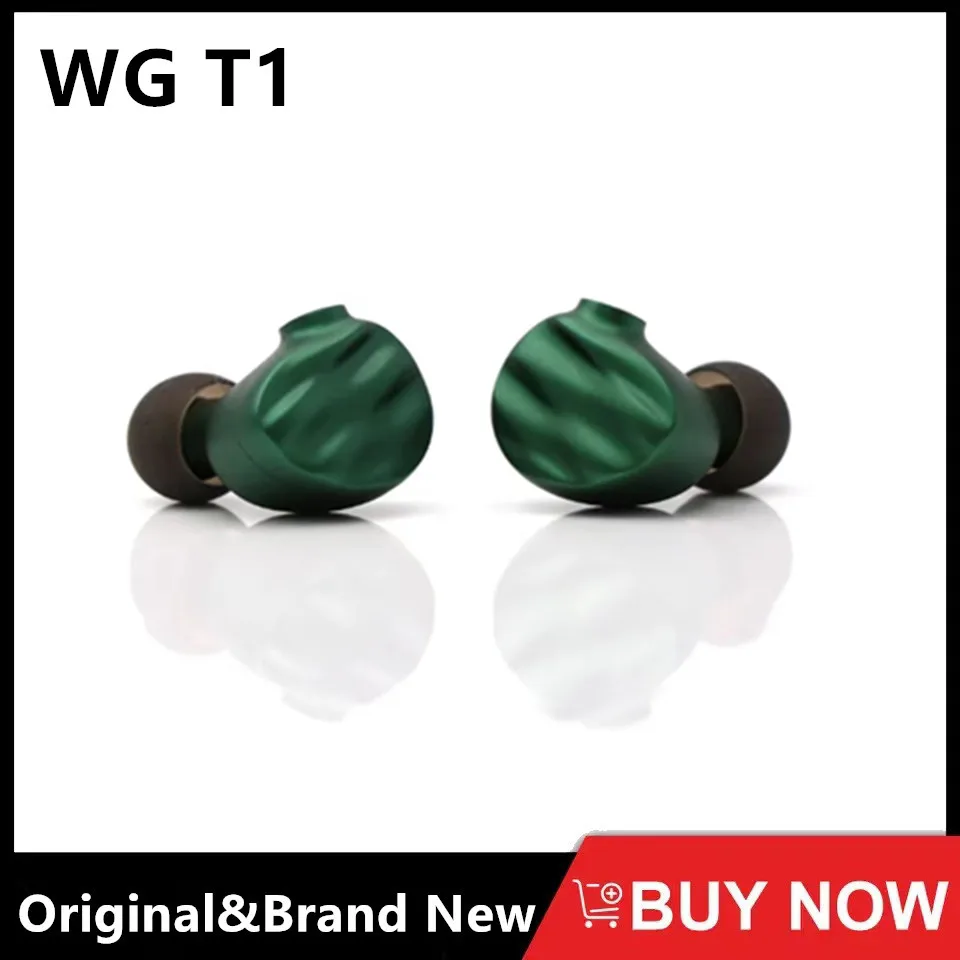 

WG T1 Dynamic Drivers Earphone with Patented Telsa Magnetic Group, 8 Core OFC Silver-plated Cable