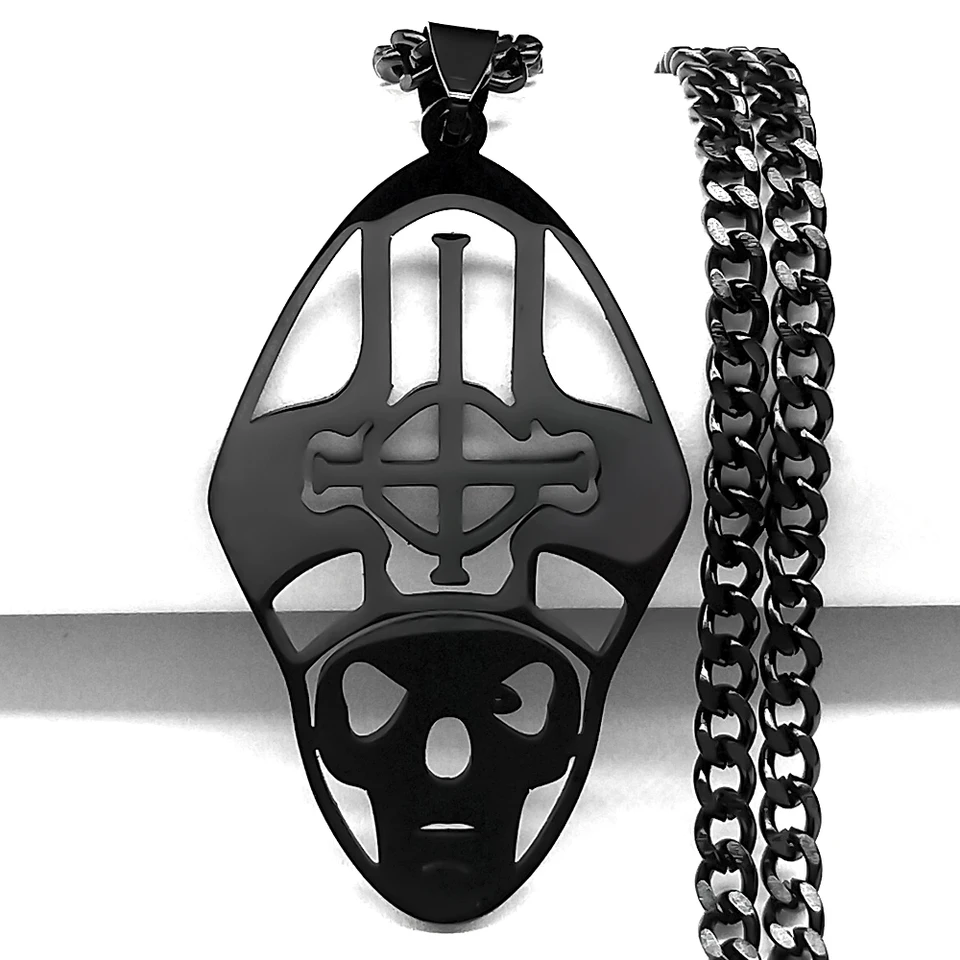 （╹◡╹） Metal Band Papa Emeritus Ghost BC Nameless Ghoul Necklace CD