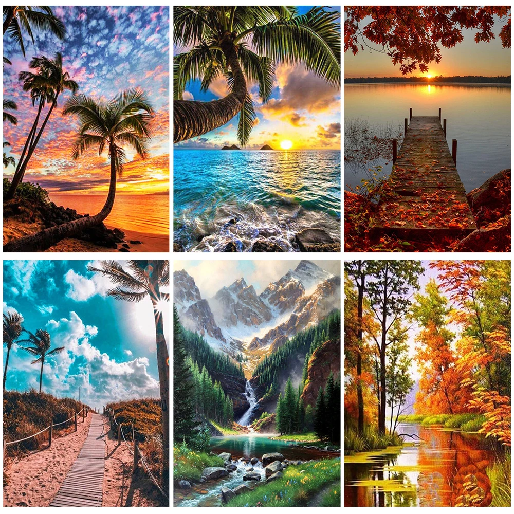 MiaoduDiamondPainting5DDIYLandscapeSeascapeCrossStitchKits
