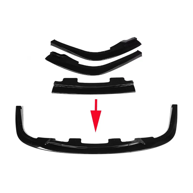 For Subaru Impreza WRX STI S204 2006-2007 Car Bumper Spoiler Bumper Lip Front Bumper Splitter Lip Carbon Look Body Kits Tuning Auto Parts