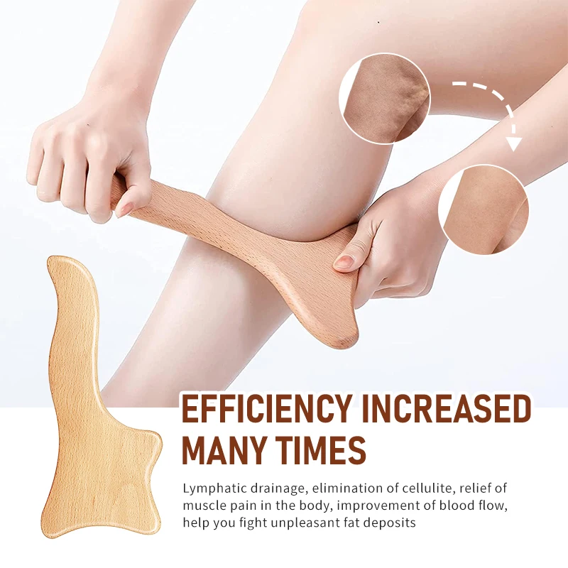 Wood Therapy Massage Roller Lymphatic Drainage Massage Tool for Full Body Pain Relief