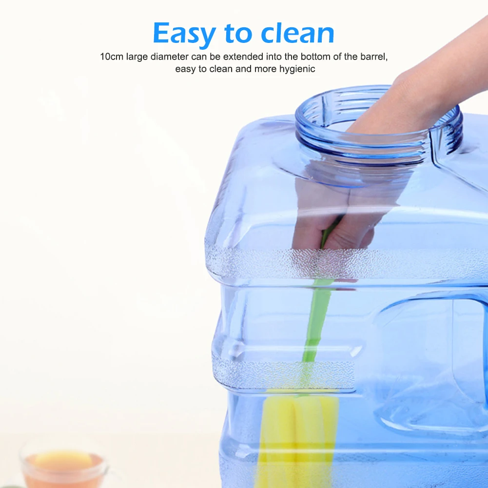 5L Water Storage Container with Handle Water Storage Bucket Drinking Bucket for Vehicle Home Emergency Hiking Camping Outdoors