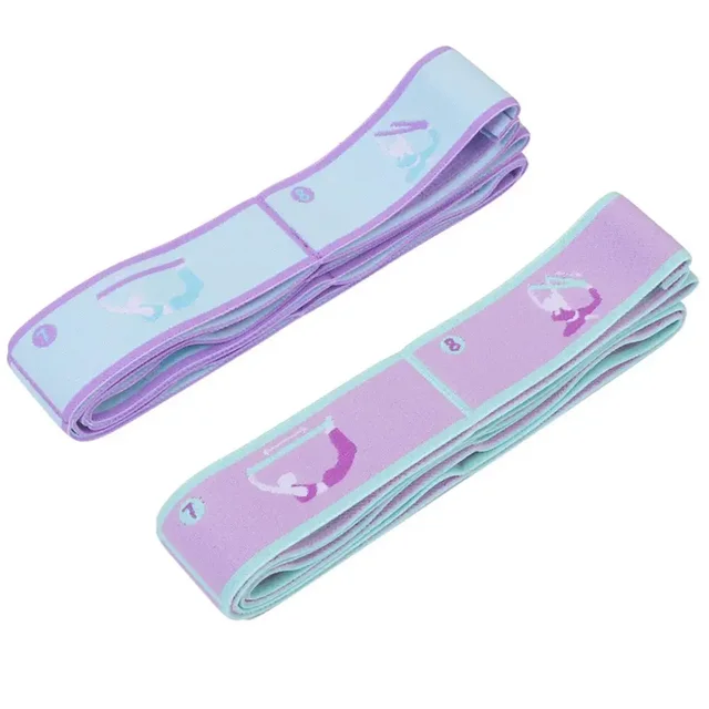 Dance Yoga Pilates Aids With Dance Correction Elastic Band Training Band Segmented Asana Tension Back Stretching Resistance Band 3