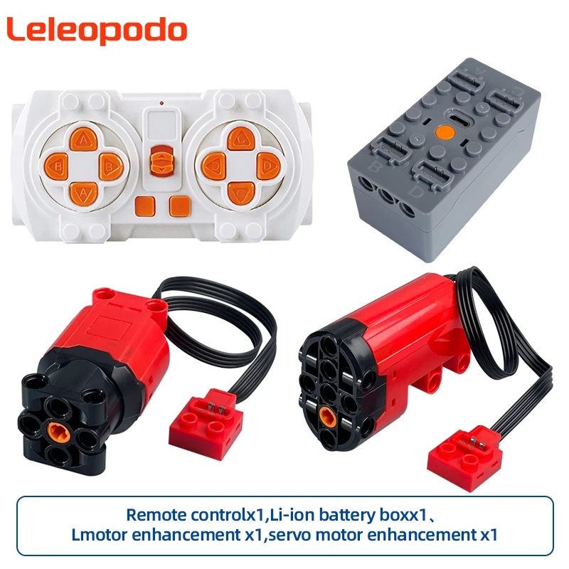 Enhanced Power Functions Servo Red Motor Building Block Toy Accessories