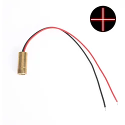 Focusable Industrial Red Laser Module Head with Glass Lens, 650nm 5mW (9MM - 3V Cross)