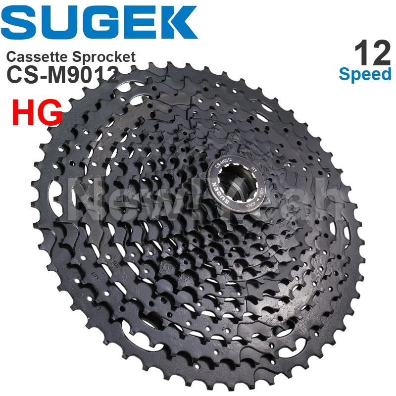 SUGEK 11/12/13 Speed Cassette Sprocket 50/52T DEORE M5100 M6100 M7100 M8100 12 13 Colorful HG Steel/Al compatible K7 XT GX MTB bicycle cassette bicycle sprocket gear bike sprocket