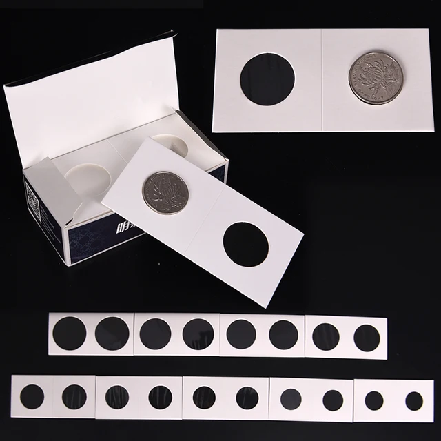 50Db Új Fehér Karton 2X2 Mylar Érmeszámok Tárolódoboz Tartójával - Image 4