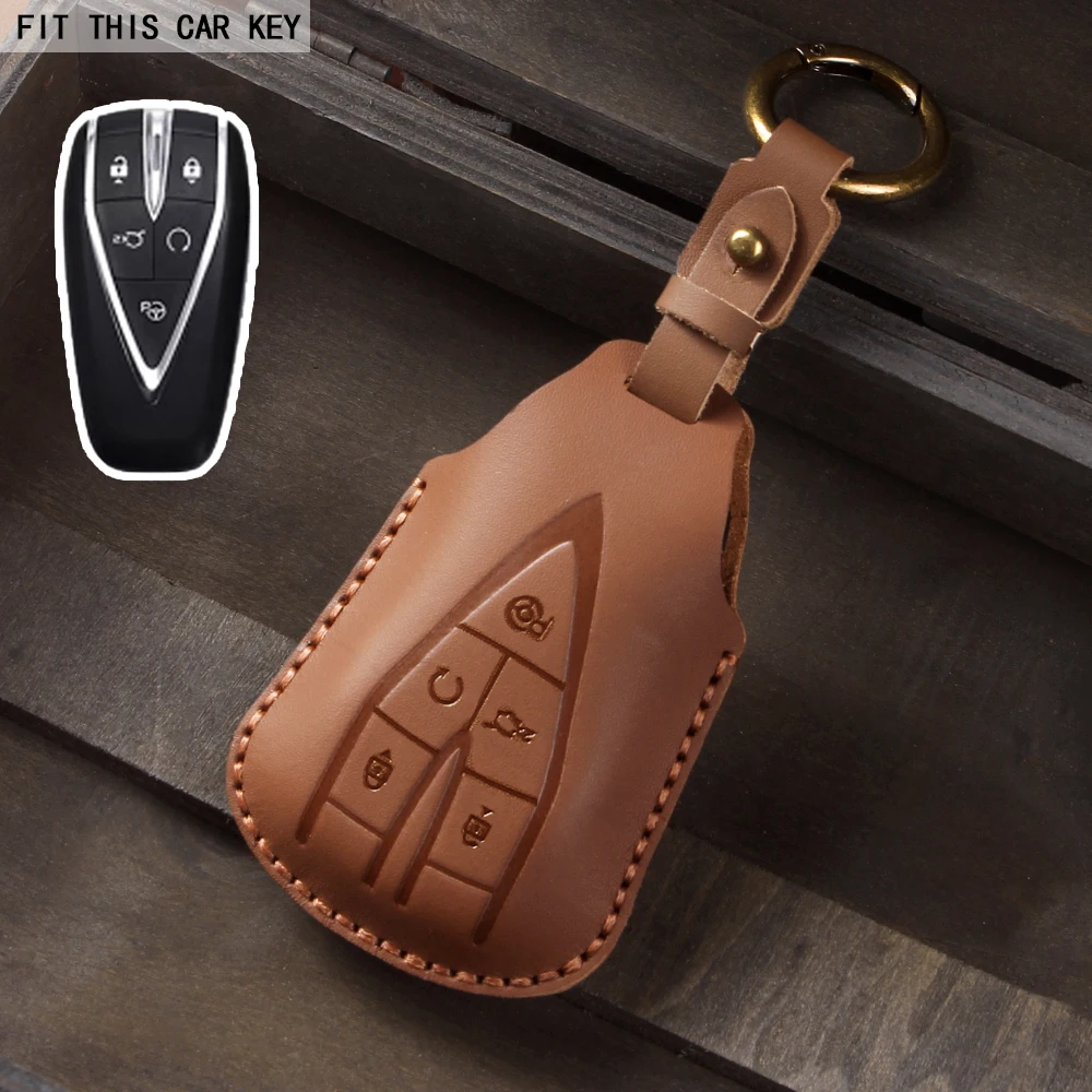 Premium Car Key Cover Shell - Sleek Protective Case & Keychain Accessory