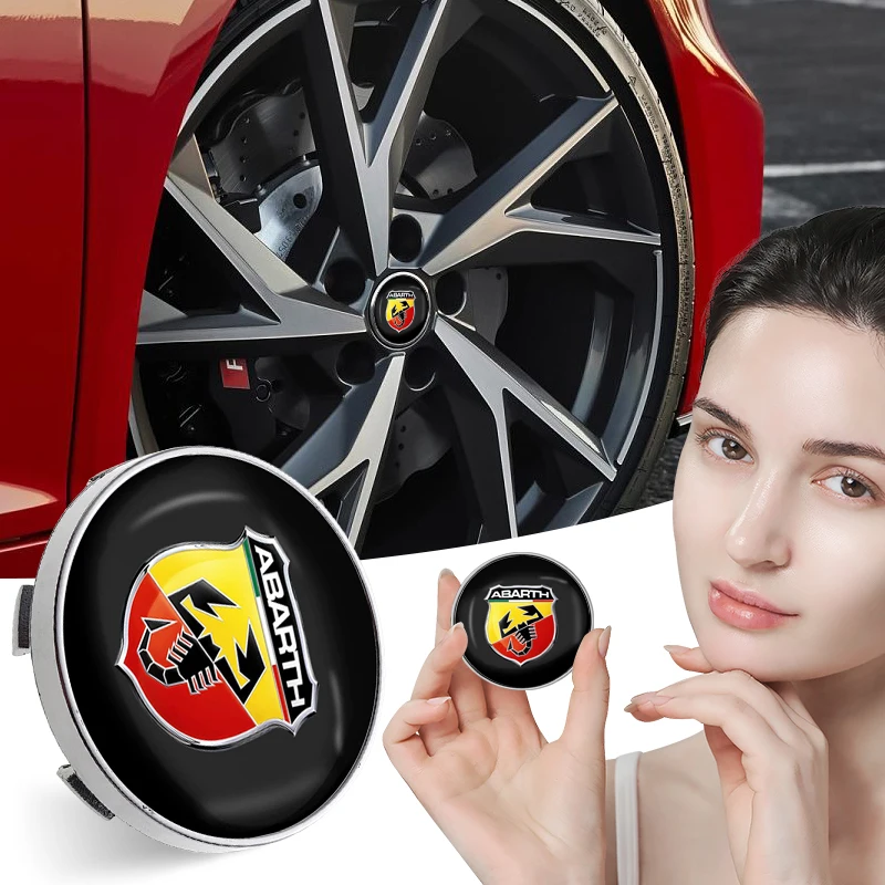 Coprimozzo Ruota Auto Tappi Centrali Cerchi Serie Auto Cerchi Auto Ruote Copertura Per Abbas Abarth Punto 124/125/500 Stilo Ducato Accessori Auto
