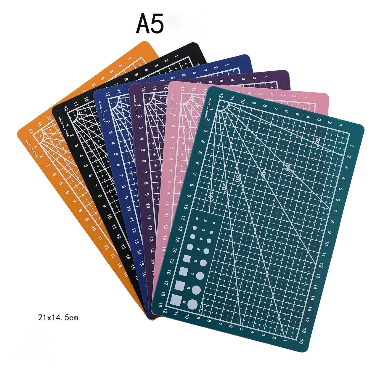1Pc A5 단면 PVC 커팅 매트 셀프 힐링 커팅 보드 작업대 언더레이 패치워크 바느질 수동 DIY 가죽 공예용