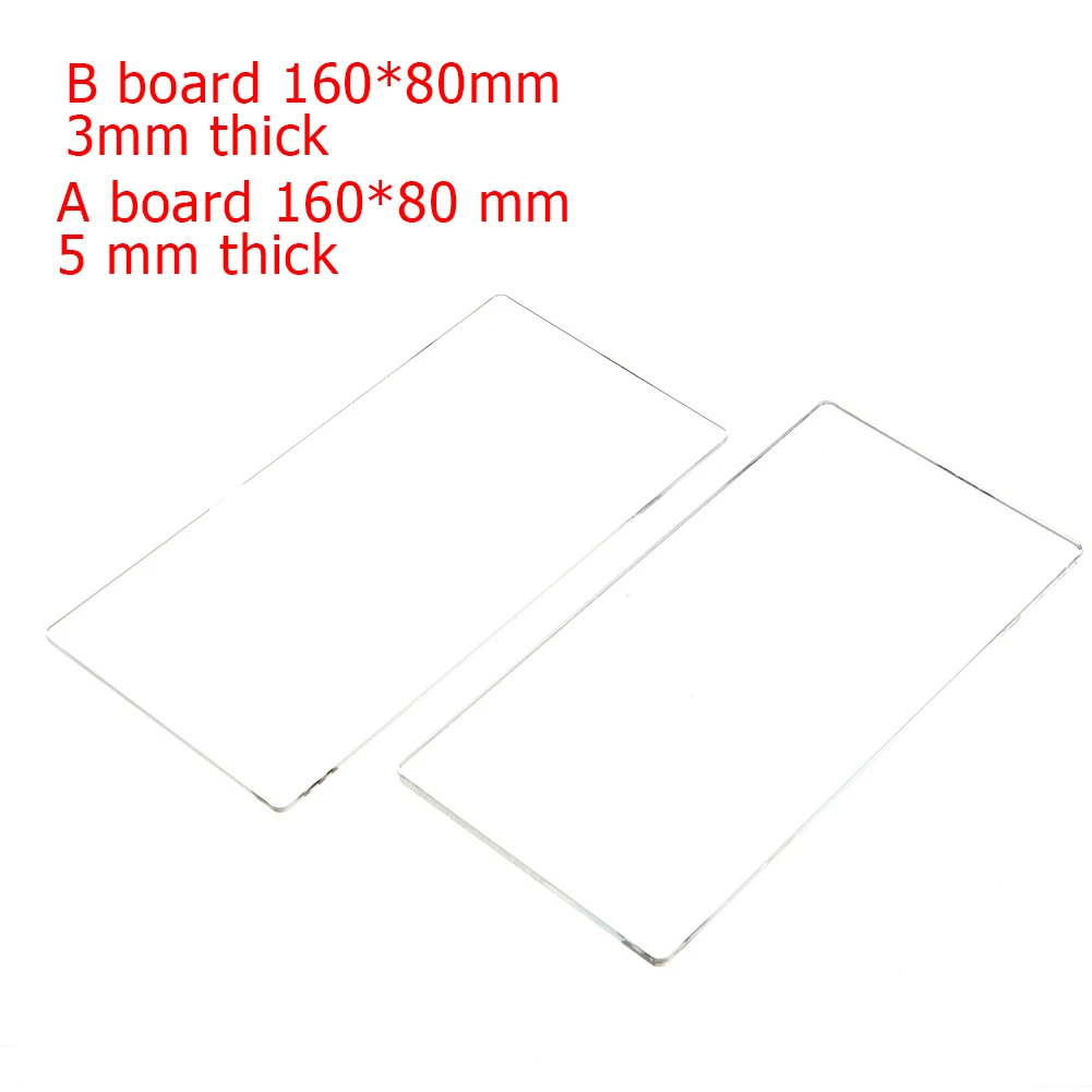Acrylic Cutting Machine Gasket Transparent DIY Cutting Pads Standard Portable Replaceable 2 Sizes for Embossing Cutting Tool