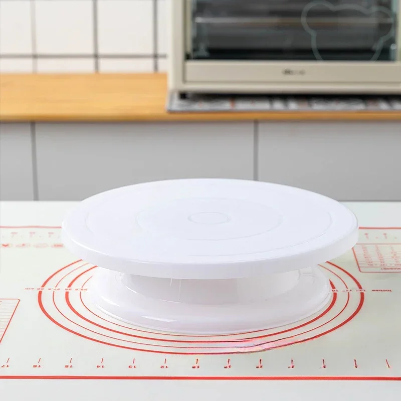 Plastic DIY Cake Mounting Turntable Baking Tool Home Anti Slip Birthday Cake Rotating Table Mounting Table Plastic Baking Tool