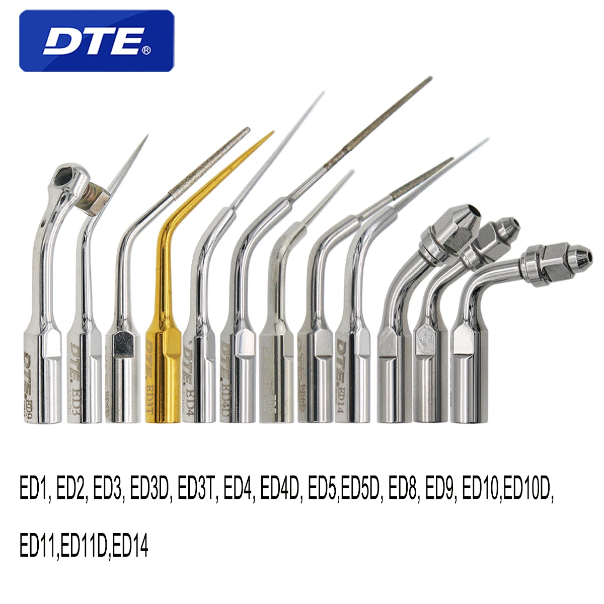 

Woodpecker DTE Endodontic Tips Dental Ultrasonic Scaler Root Canal Tip Fit SATELEC NSK Scaler Handpiece