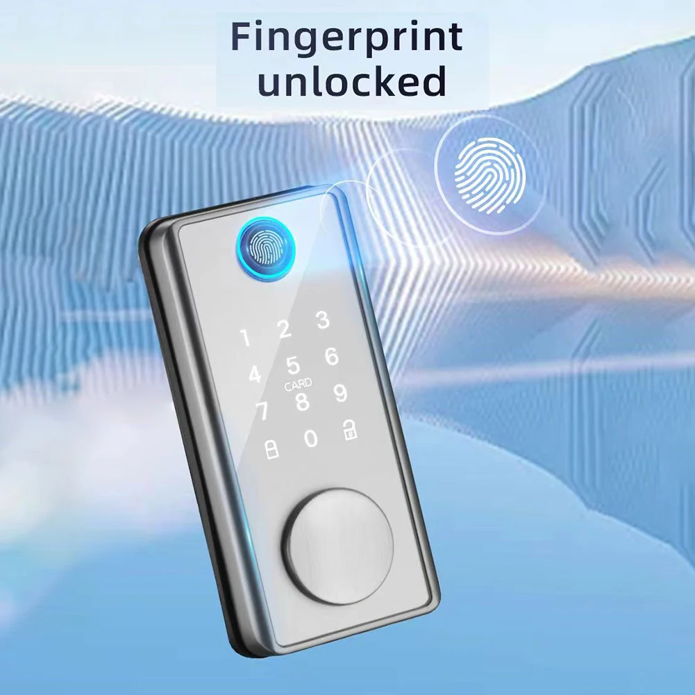 Description Picture 6 of itemSmart Home Security Door Lock Anti-theft Biometric Smart Locks Tuya APP Bluetooth-compatible with Key Quick Unlock