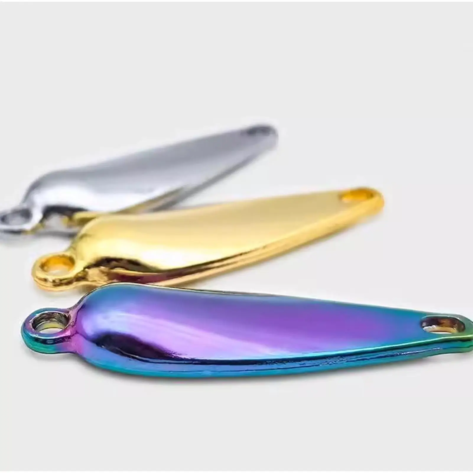 3er-Pack Metall-Spinner-Köder, realistische 3D-Angelköder mit Propeller für Süßwasserbarschforelle für Teich, See, Fluss, Angler – Detail 8