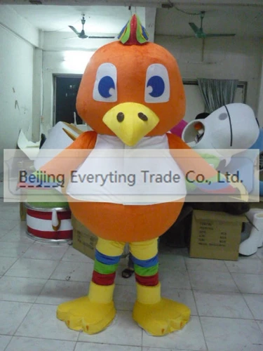 

New Adult Hot Sale Foam Orange Chicken Fancy Cartoon Mascot Costume Plush Christmas Fancy Dress Halloween Mascot Costume