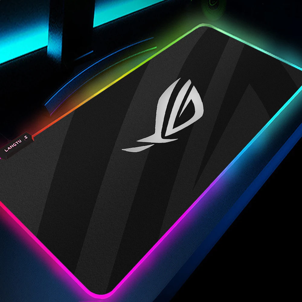 

Asus Rog Accessories for Pc Gamer Luminous Carpet LED RGB Mouse Pad Desk Protector Backlit 900X400 Cheapest Deskmats Minimalist