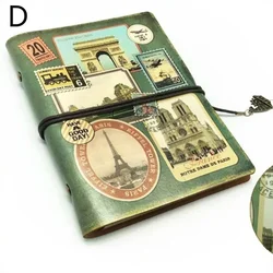 Handcrafted Leather Vintage Notebook - Portable Travel Diary & Stylish Planner - A5 (D)