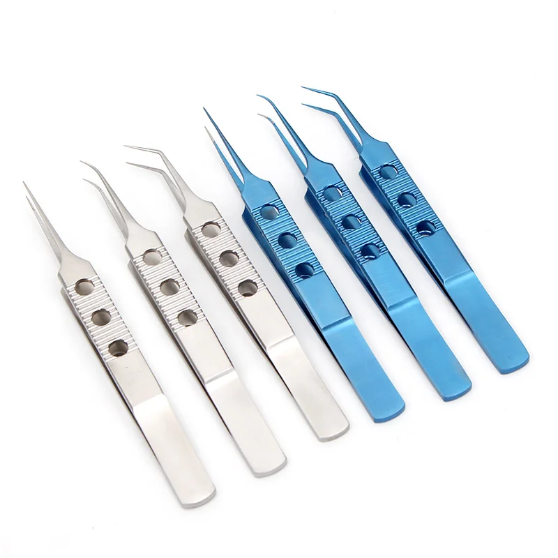 

11cm Titanium Capsulorhexis Forceps Medical Tweezers Surgical Forceps