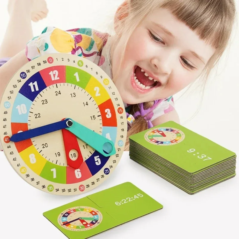 Clock model, mathematics, kindergarten clock teaching aids, children, primary school students, first and second grade, time cogn - 3