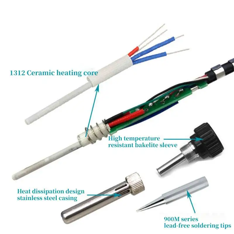 HANDIF Professional ST936 Soldering Station 60W Soldering Iron Electronic Welding Station Tools for Cell Phones Repair 4