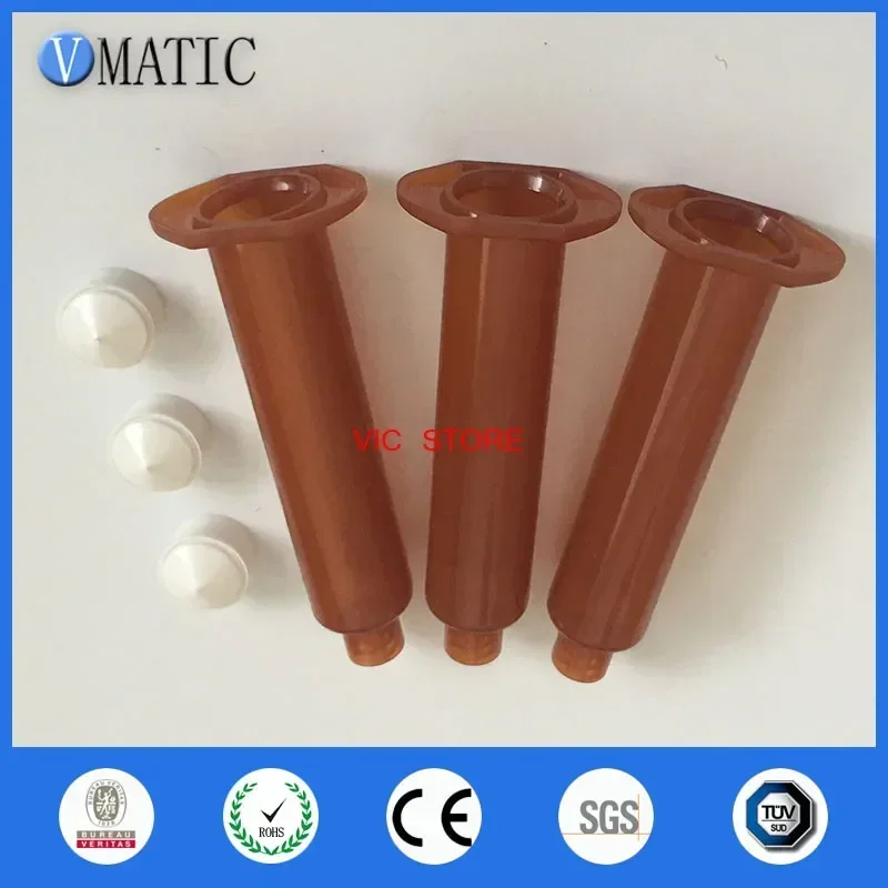 10ml Manual Single Liquid Glue Syringe Gun 10cc 1Pc With Pneumatic Barrel & Stopper Cover & Plastic Needle